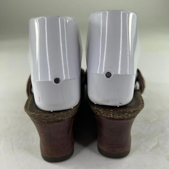 Ariat Women's Ember Wedge Slide Brown Open Toe US 7 B Harness Mule Sandals - Picture 5 of 10